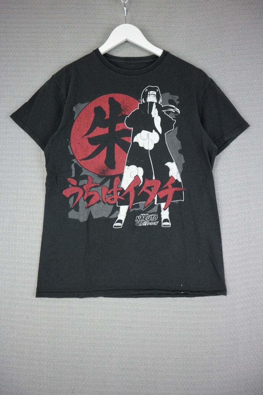 Naruto Shippuden Vintage Itachi Akatsuki Tee Mens Medium